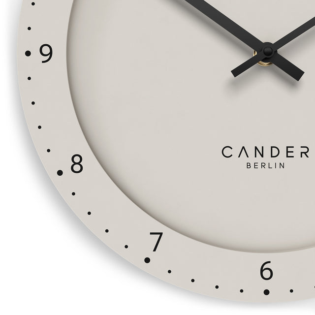 MNU 2930 B Lautlose MDF-Wanduhr 30 cm