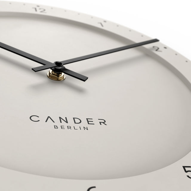 MNU 2930 B Lautlose MDF-Wanduhr 30 cm