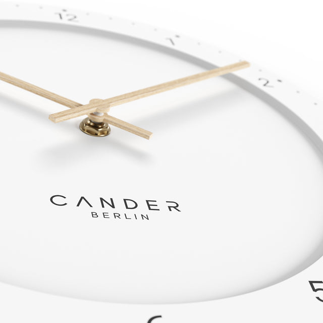 MNU 2930 H Lautlose MDF-Wanduhr 30 cm