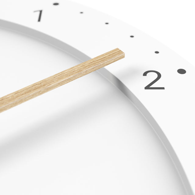 MNU 2930 H Lautlose MDF-Wanduhr 30 cm