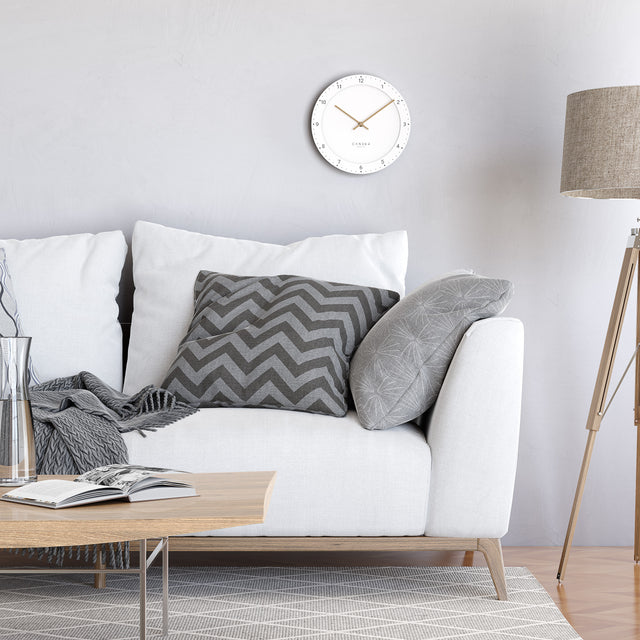 MNU 2930 H Lautlose MDF-Wanduhr 30 cm