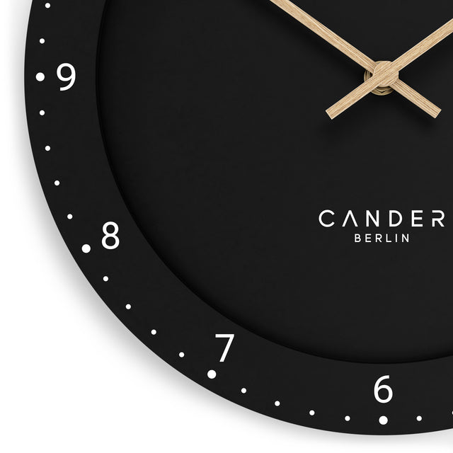 MNU 2930 S Lautlose MDF-Wanduhr 30 cm