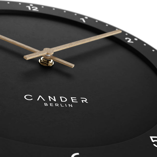 MNU 2930 S Lautlose MDF-Wanduhr 30 cm