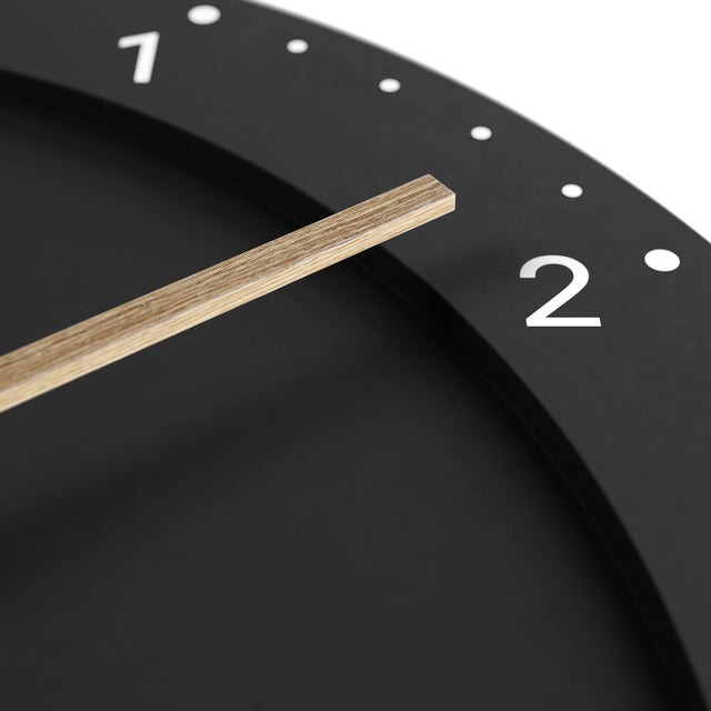 MNU 2930 S Lautlose MDF-Wanduhr 30 cm