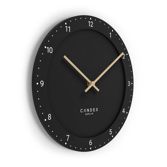 MNU 2930 S Lautlose MDF-Wanduhr 30 cm