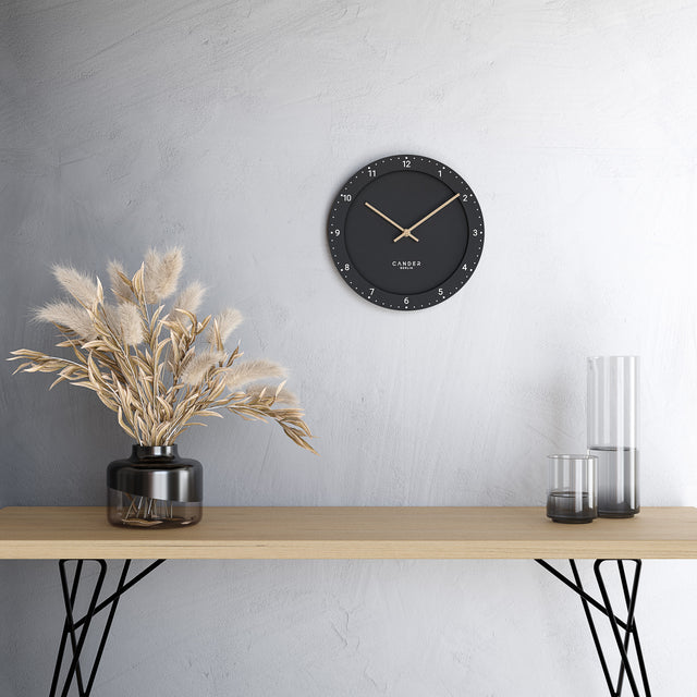 MNU 2930 S Lautlose MDF-Wanduhr 30 cm