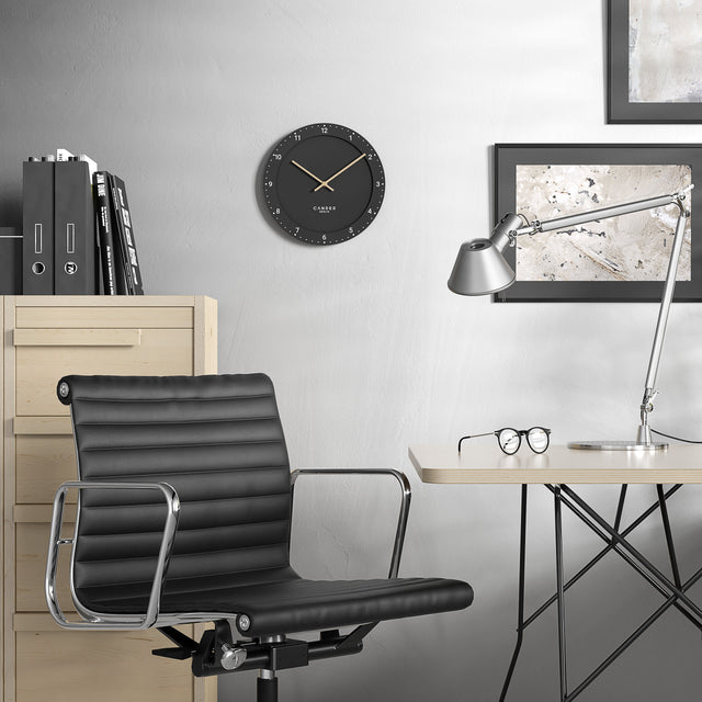 MNU 2930 S Lautlose MDF-Wanduhr 30 cm