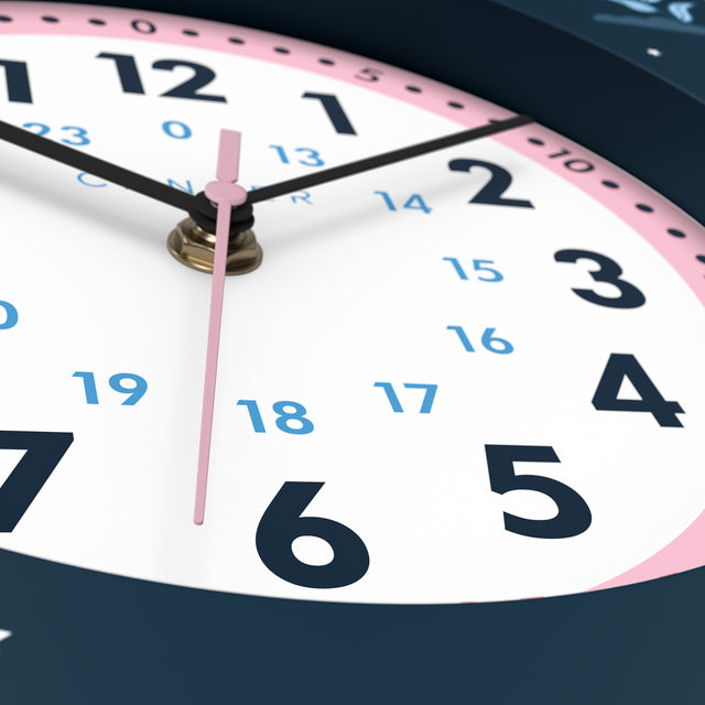 MNU 4125 M Lautlose Kinderwanduhr 25 cm