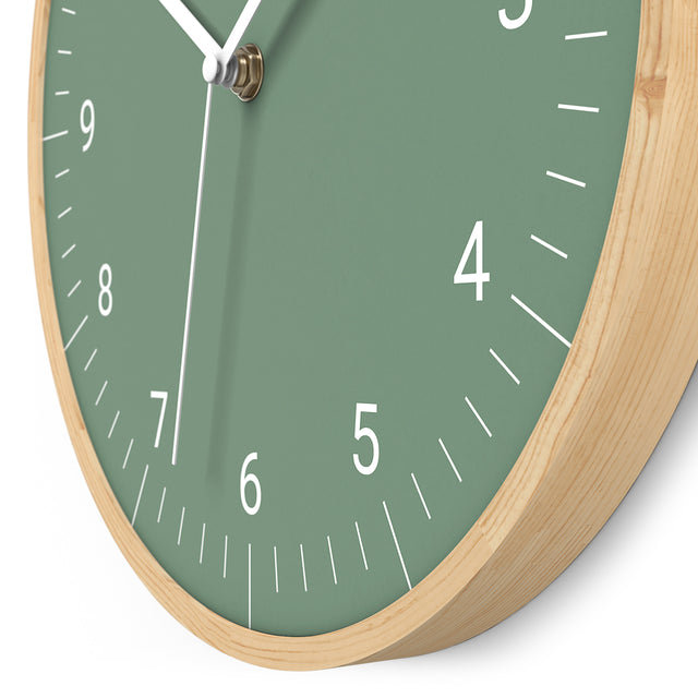 MNU 8130 U Lautlose Holz-Wanduhr 30 cm