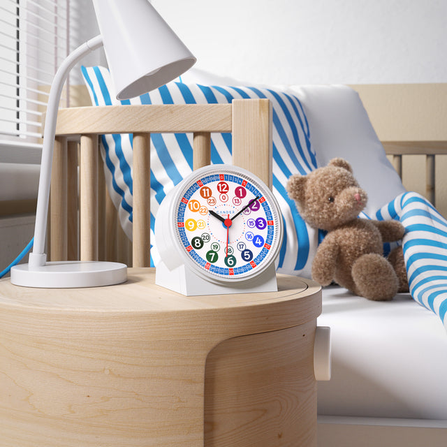 MNU 1009 S Lautloser Kinderwecker mit Licht und Snooze 10,8 cm