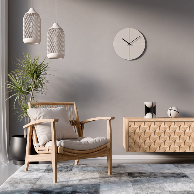 MNU 2540 T Lautlose MDF-Wanduhr 40 cm