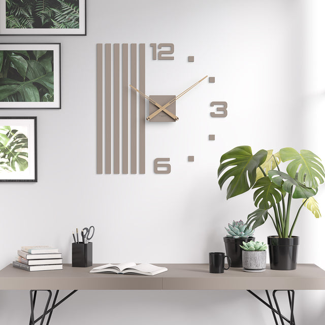 MNU 2560 P Lautlose MDF-Wanduhr 60 cm