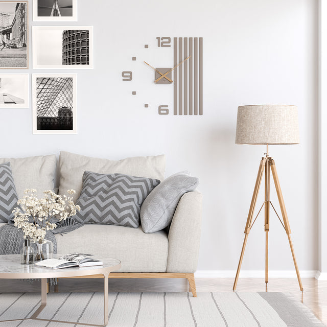 MNU 2560 P Lautlose MDF-Wanduhr 60 cm