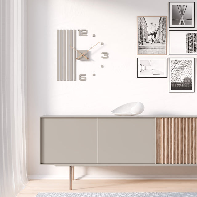 MNU 2560 P Lautlose MDF-Wanduhr 60 cm