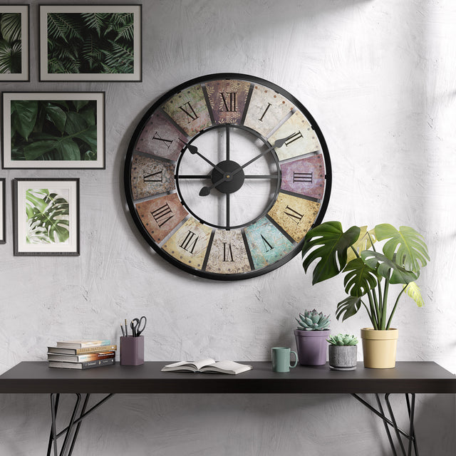 Vintage Wanduhr TOPISA 80 cm