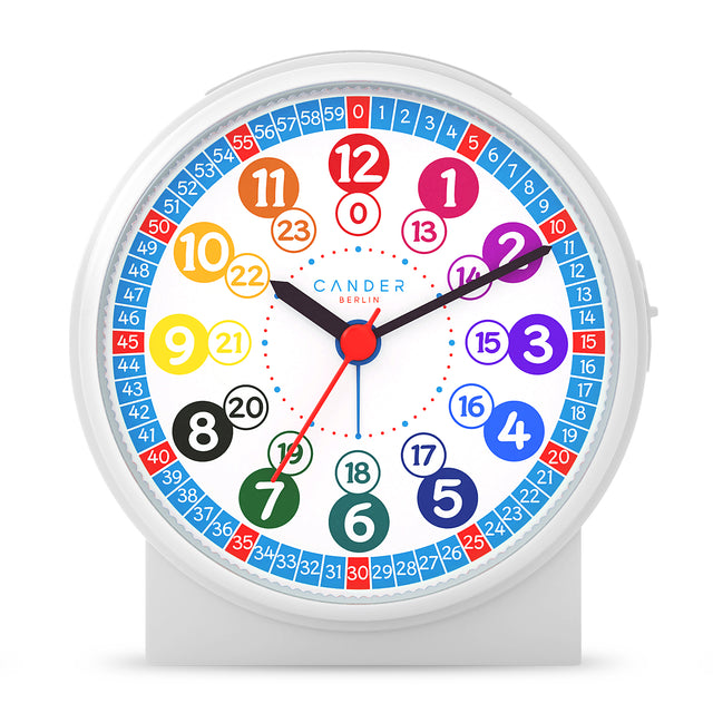 MNU 1009 S children's alarm clock with light and MNA 1030 M pink wristwatch