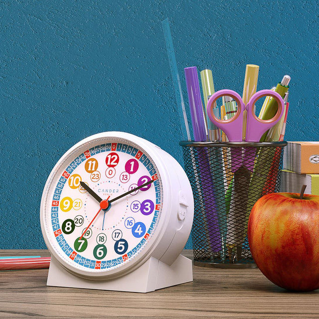 MNU 1030 S children's wall clock and MNU 1009 S alarm clock with light