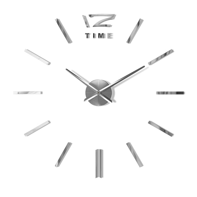 MNU 0280 W XXL Silver 3D acrylic wall clock