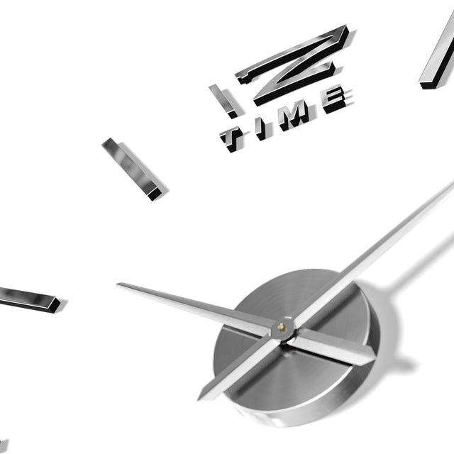 MNU 0280 W XXL Silver 3D acrylic wall clock