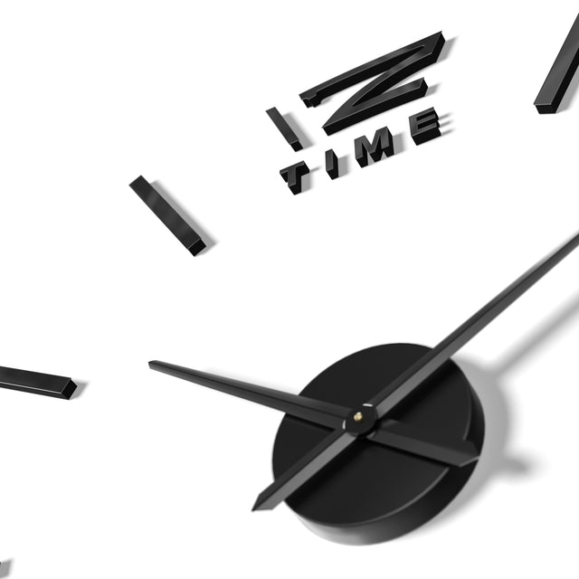 MNU 0280 S XXL Black 3D acrylic wall clock