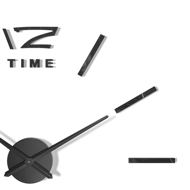 MNU 0280 S XXL Black 3D acrylic wall clock