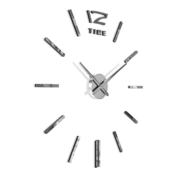 MNU 0280 W XXL Silver 3D acrylic wall clock