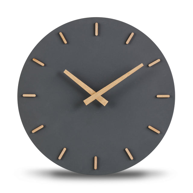 MNU 6130 E Silent concrete wall clock 30.5 cm