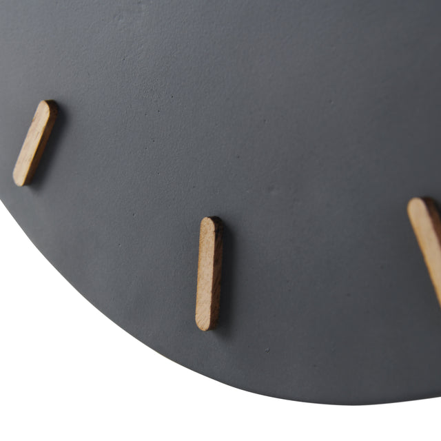 MNU 6130 E Silent concrete wall clock 30.5 cm