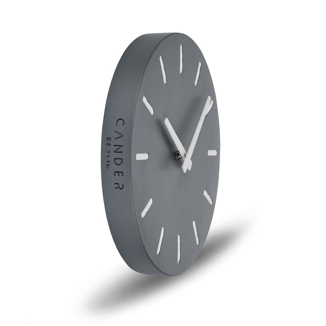 MNU 6230 W Silent concrete wall clock 30.5 cm