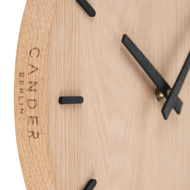 MNU 8730 E Silent wooden wall clock 30.5 cm