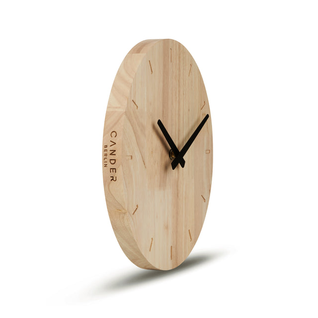 MNU 8230 Silent wooden wall clock 30.5 cm