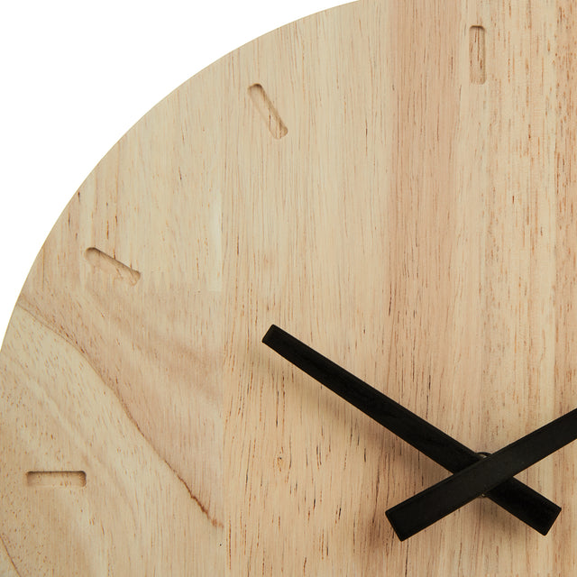 MNU 8230 Silent wooden wall clock 30.5 cm