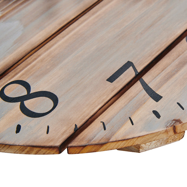MNU 8035 Lautlose Holz-Wanduhr 35 cm