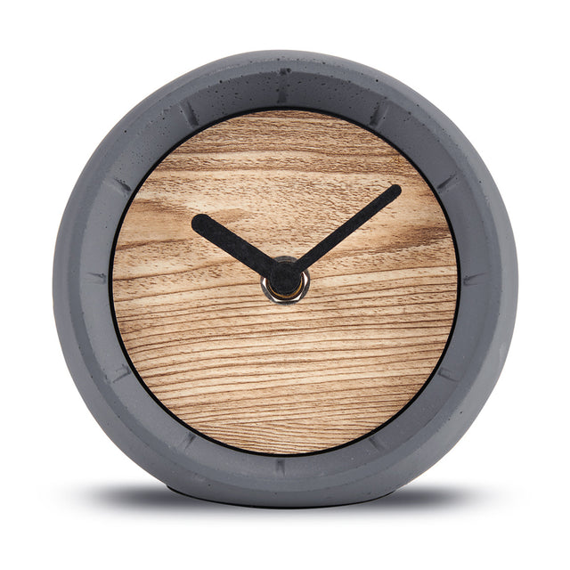 MNU 6712 Silent concrete table clock 12 cm