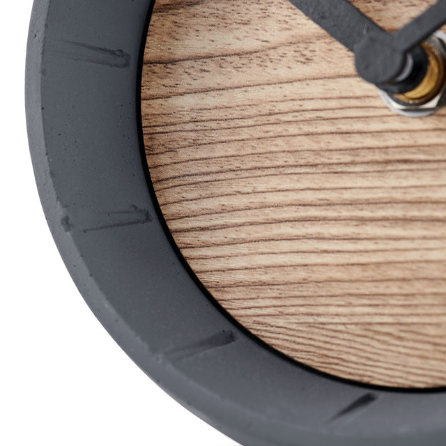 MNU 6712 Silent concrete table clock 12 cm