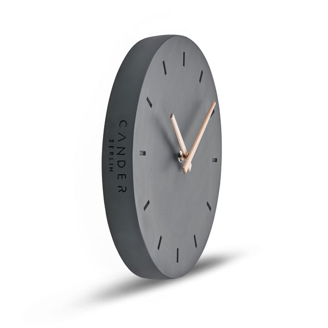 MNU 6130 G Silent concrete wall clock 30.5 cm