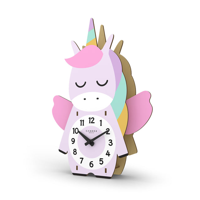MNU 9130 Silent pendulum children's wall clock unicorn 35 cm