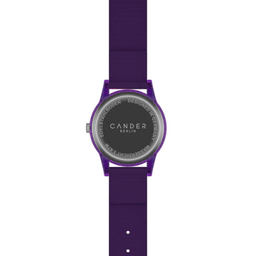 Cander Berlin MNA 4030 G Montre Enfant 3 ATM Étanche Étoiles Analogiques Violet - Bracelet Confort