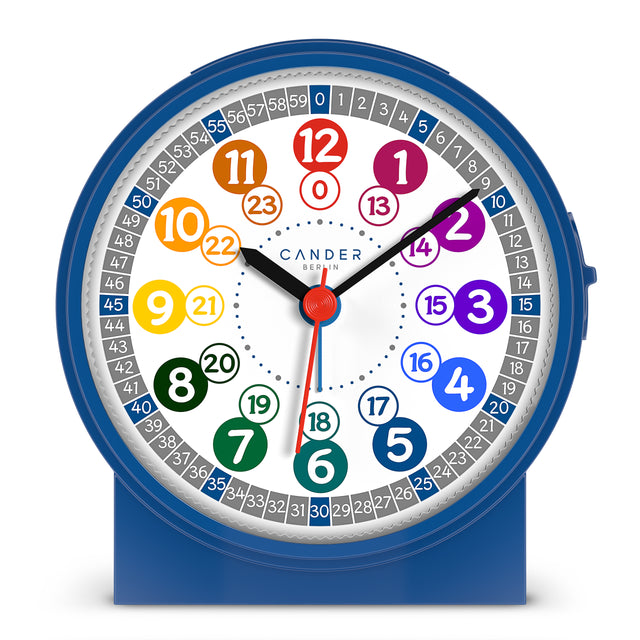 MNU 1030 J Silent children's wall clock and MNU 1009 J children's alarm clock with light