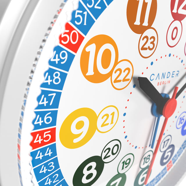 MNU 1009 S Lautloser Kinderwecker mit Licht und Snooze 10,8 cm