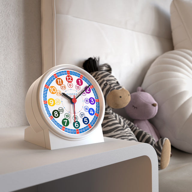 MNU 1009 S children's alarm clock with light and MNA 1030 J blue wristwatch