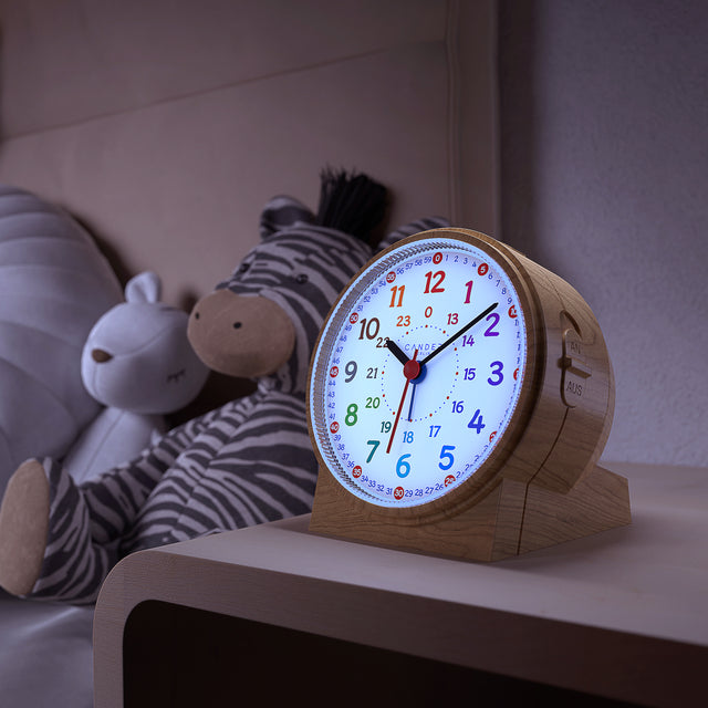 MNU 1109 S Silent children's alarm clock with light and snooze 10.8 cm