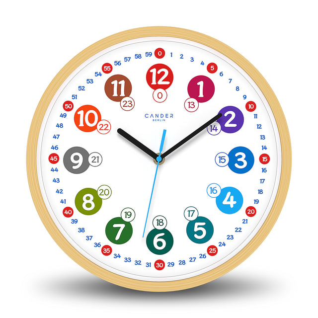 MNU 2330 S Silent children's wall clock 30.5 cm