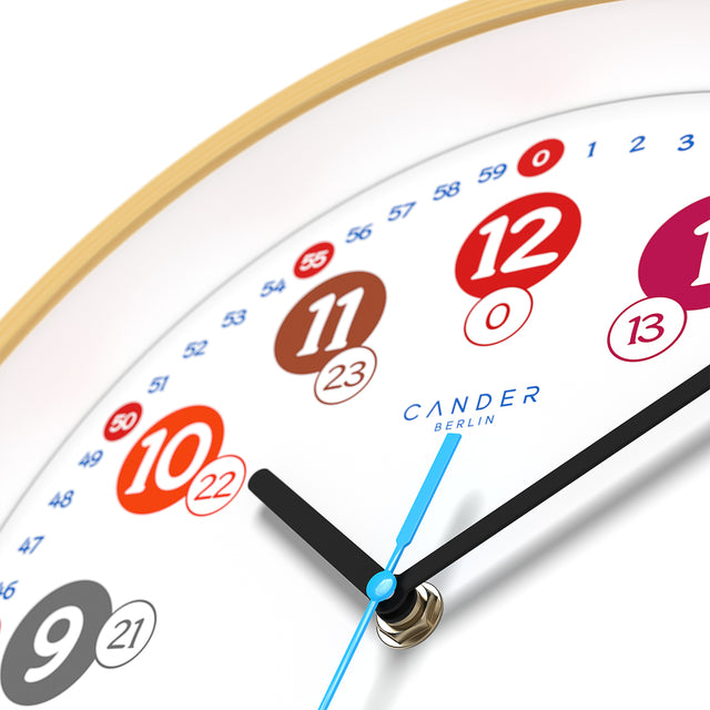 MNU 2330 S Silent children's wall clock 30.5 cm