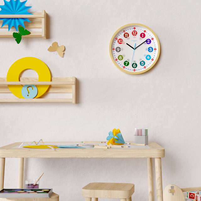 MNU 2330 S Silent children's wall clock 30.5 cm