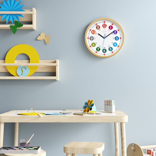 MNU 2330 S Silent children's wall clock 30.5 cm