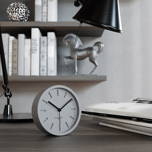 MNU 2512 K Silent MDF alarm clock 12 cm