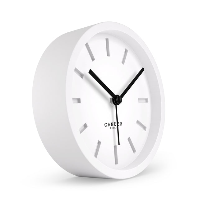 MNU 2512 W Silent MDF alarm clock 12 cm