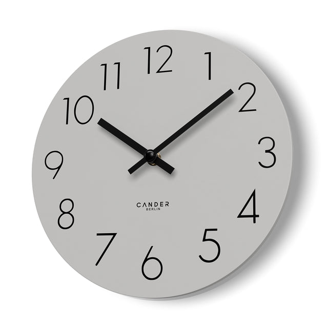 MNU 2525 R Silent MDF wall clock 25 cm