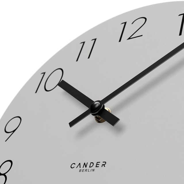 MNU 2525 R Silent MDF wall clock 25 cm